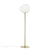 Gregg Floor Lamp Floor Lamps Foscarini Large Gold 