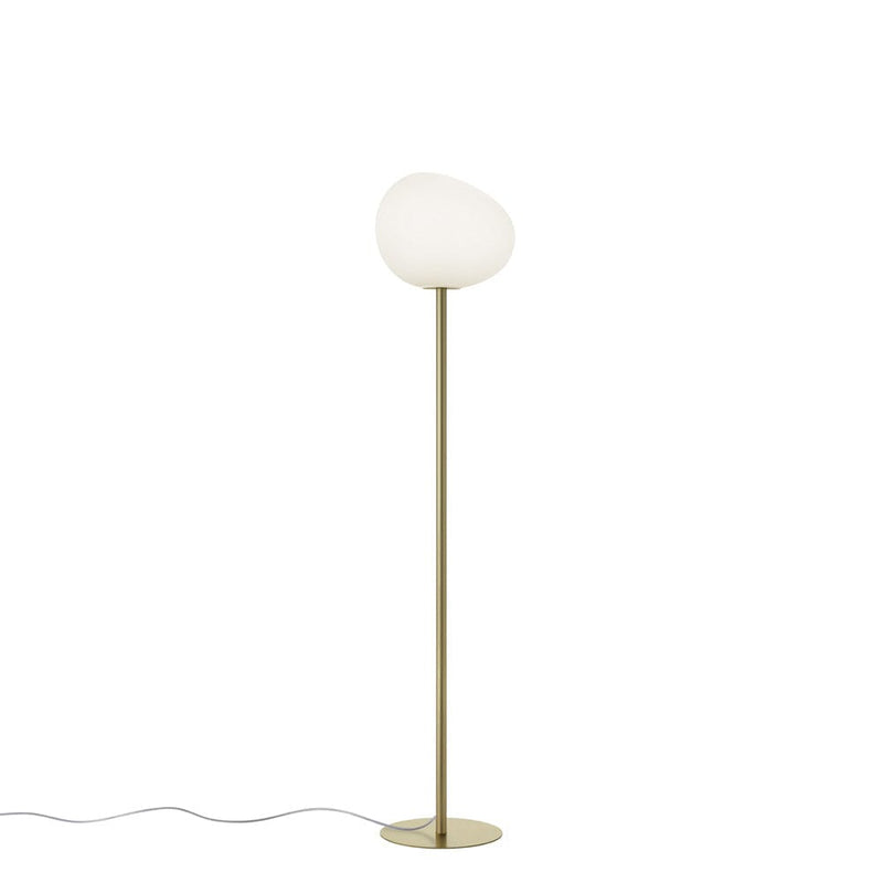 Gregg Floor Lamp Floor Lamps Foscarini Medium Gold 