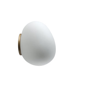 Gregg Outdoor Wall/Ceiling Lamp wall / ceiling lamps Foscarini Gold frame / white shade 