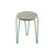 Florence Knoll Hairpin Stacking Table table Knoll Grey Ash Green powder-coat base 