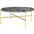 TS Round Coffee Table - Marble Top Tables Gubi Brass Grey Emperador Marble Medium: Dia 31.5"