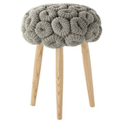 Knitted Stool Stools Gan Gray - Dia.14" x H 20" 