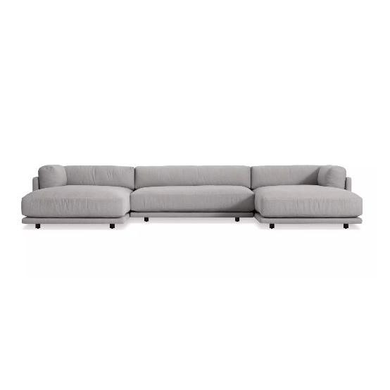 Sunday U-Shaped Sectional Sofa sofa BluDot Agnew Grey 