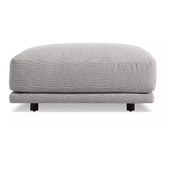 Sunday Ottoman ottomans BluDot Small Agnew Grey 