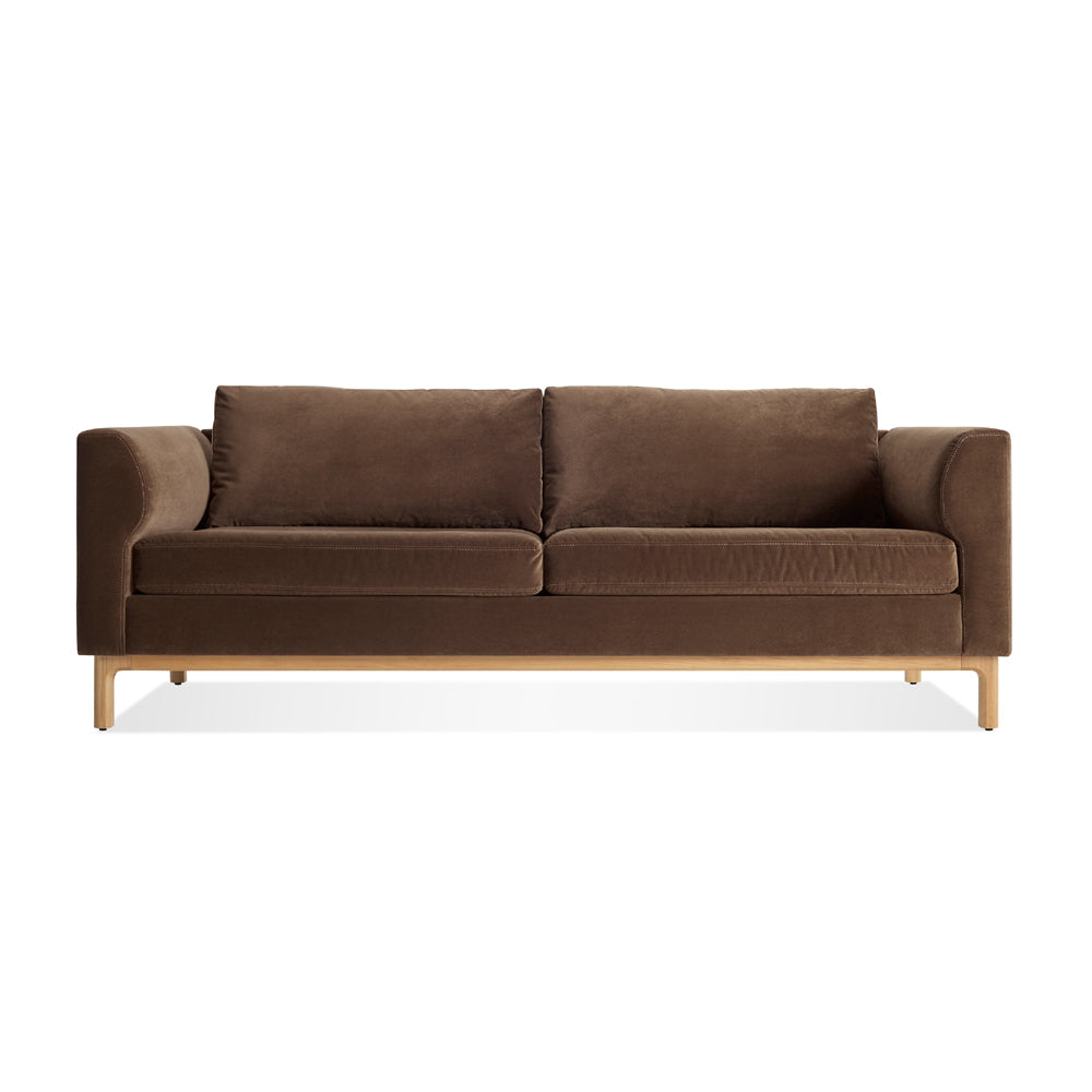 Guide 82-inch Sofa Sofa BluDot Coffee Velvet White Oak 