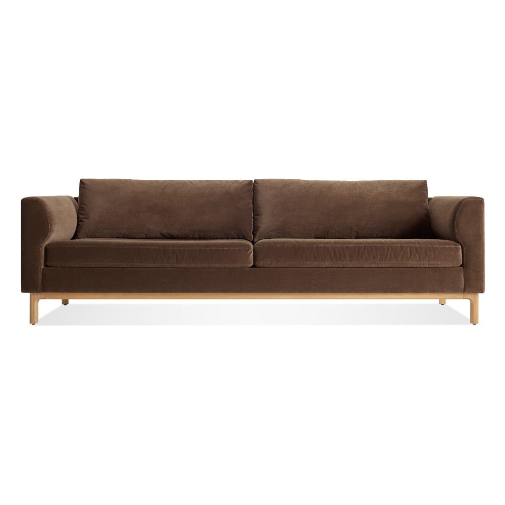 Guide 96-inch Sofa Sofa BluDot Moss Velvet Walnut 