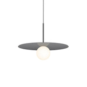 Bola Disc Pendant ceiling lights Pablo Gun Metal 18" 