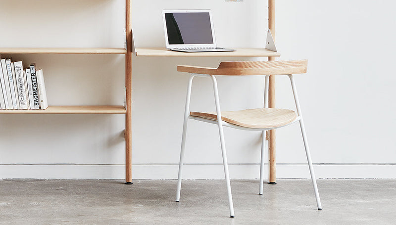 Branch-2 Shelving Unit w/ Desk Shelves Gus Modern 