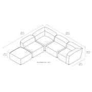 Circuit Modular 5 Piece Sectional Sofa Sofa Gus Modern 