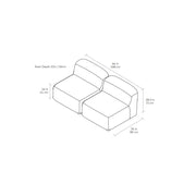 Circuit Modular Armless Chair - Set of 2 lounge chair Gus Modern 