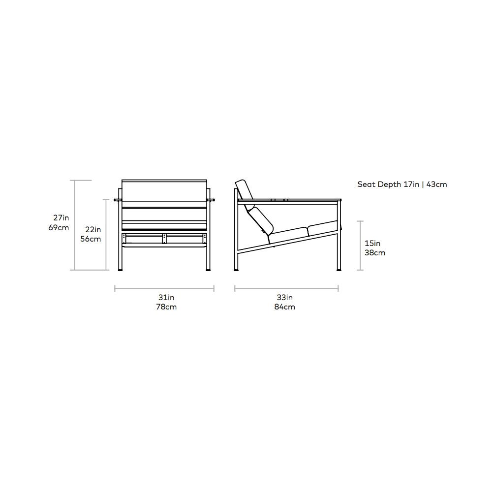 Halifax Chair lounge chair Gus Modern 