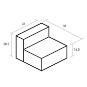 Mix Modular Armless Chair Sofa Gus Modern 