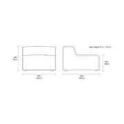 Nexus Armless Chair Chairs Gus Modern 