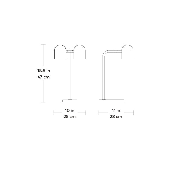 Tandem Table Lamp Table Lamps Gus Modern 