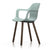 Hal Armchair Wood Side/Dining Vitra Ice Grey Walnut black pigmented glides for carpet