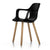 Hal Armchair Wood Side/Dining Vitra Basic Dark Natural oak with protective varnish glides for carpet