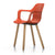 Hal Armchair Wood Side/Dining Vitra Orange Natural oak with protective varnish glides for carpet