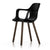 Hal Armchair Wood Side/Dining Vitra Basic Dark Walnut black pigmented glides for carpet