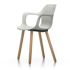 Hal Armchair Wood Side/Dining Vitra White Natural oak with protective varnish glides for carpet
