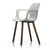 Hal Armchair Wood Side/Dining Vitra White Walnut black pigmented glides for carpet