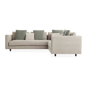 Hands Down Sectional Sofa Sofas BluDot Landa Stone / Color Mix 2 Right 