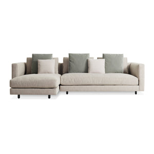 Hands Down Sofa with Chaise Sofas BluDot Landa Stone / Color Mix 2 Left Chaise 