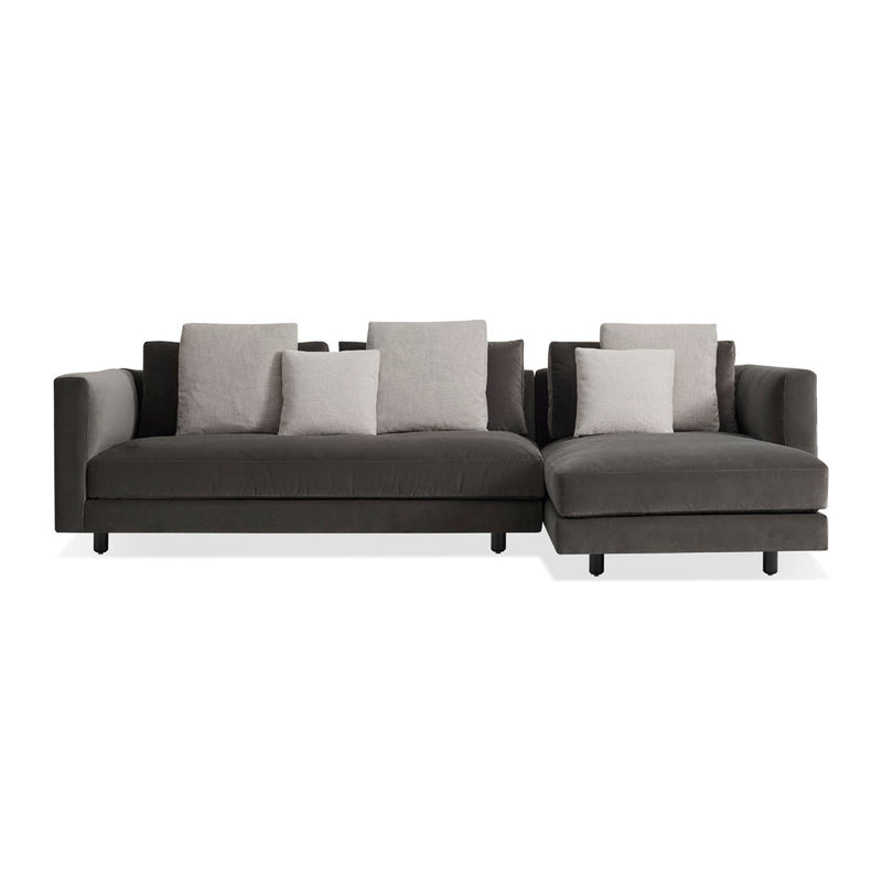 Hands Down Sofa with Chaise Sofas BluDot Storm Velvet / Color Mix 2 Right Chaise 