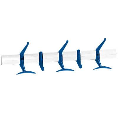 Kartell Hanger Wall-Mount Coat Hooks Kartell Short Transparent Cobalt 