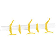 Kartell Hanger Wall-Mount Coat Hooks Kartell Short Transparent Citron Yellow 