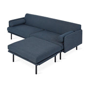 Foundry Bi-Sectional Sofa Gus Modern Hanson Navy Black 