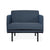 Foundry Chair lounge chair Gus Modern Hanson Navy Black 