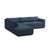 Podium 4PC Lounge Sectional A Sofa Gus Modern Hanson Navy Left Facing 