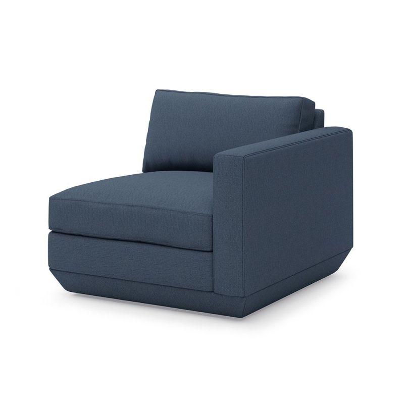 Podium Arm Right Chair Gus Modern Hanson Navy 