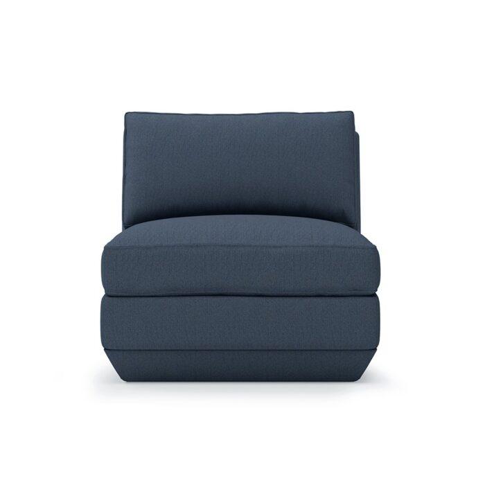 Podium Armless Chair Gus Modern Hanson Navy 