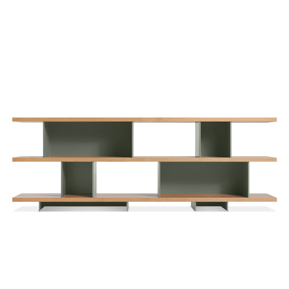 Happy Day Shelving 3 Shelf Shelves BluDot Walnut / Grey Green 