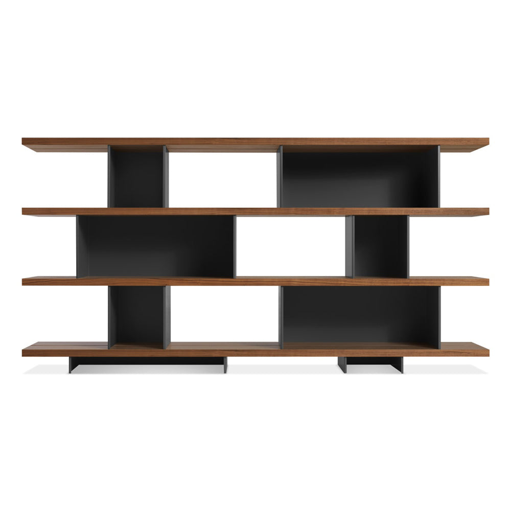 Happy Day Shelving 4 Shelf Shelves BluDot White Oak / Oblivion 