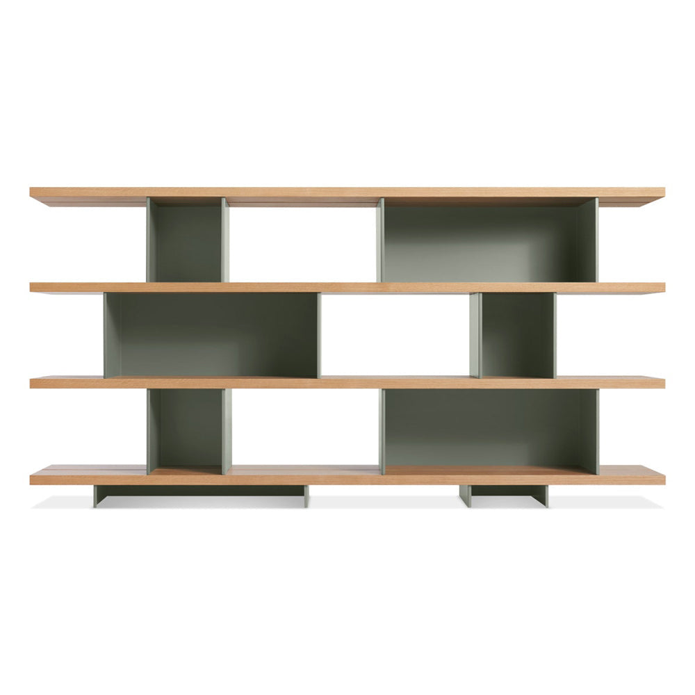 Happy Day Shelving 4 Shelf Shelves BluDot Walnut / Grey Green 