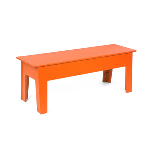 Health Club Bench Benches Loll Designs Medium: 47" Width Sunset Orange 