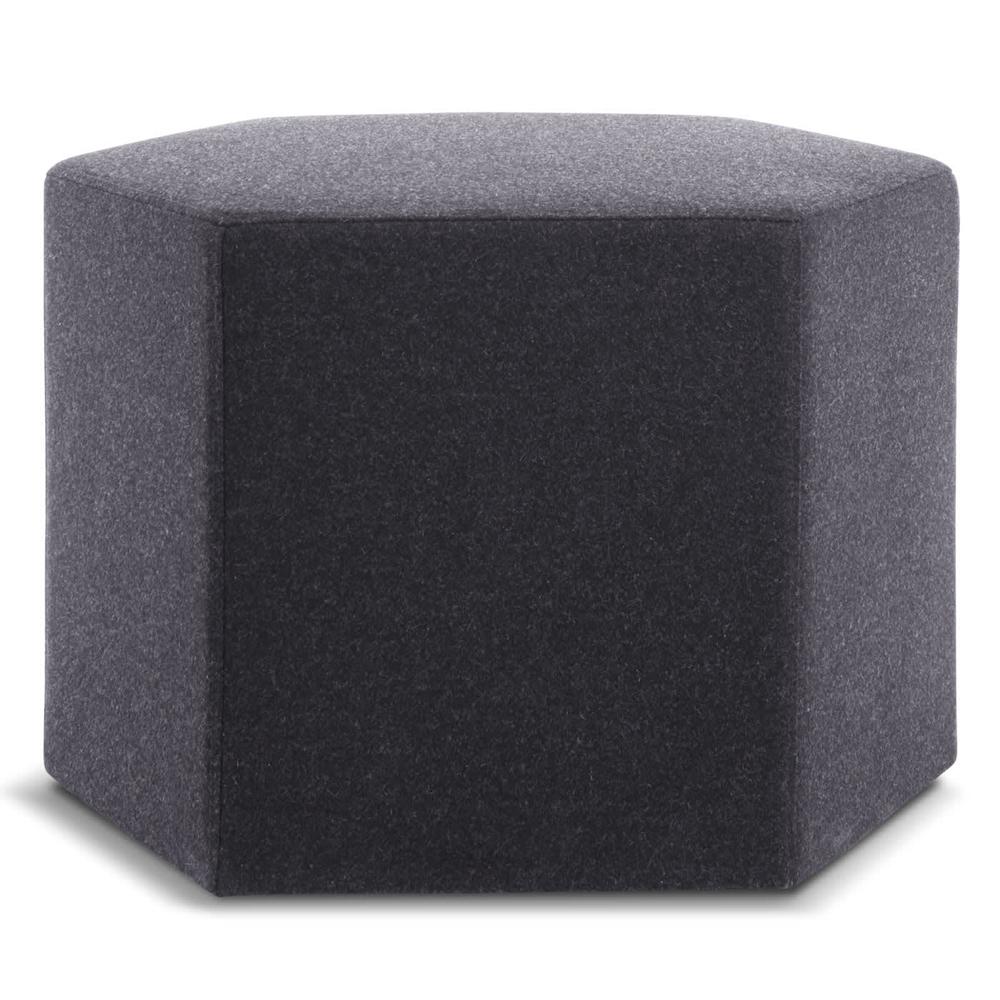 Hecks Ottoman ottomans BluDot Vesper Charcoal 