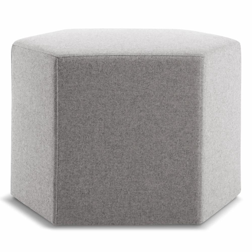 Hecks Ottoman ottomans BluDot Vesper Light grey 