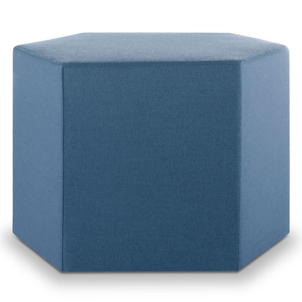 Hecks Ottoman ottomans BluDot Vesper Marine Blue 