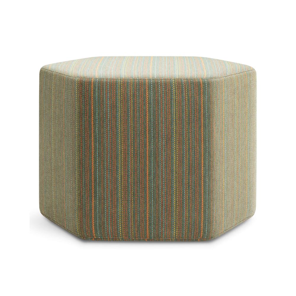 Hecks Outdoor Ottoman ottomans BluDot Sunbrella Stripe 4 