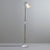 Hector 30 Floor Light Floor Lamps Original BTC Satin Brass Natural with Black Cable 