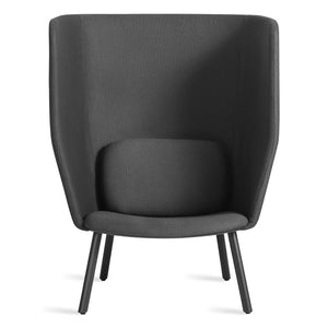 Hedge High Back Lounge Chair lounge chair BluDot Digit Charcoal 