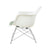 Eames Molded Armchair With Low Wire Base and Seat Pad lounge chair herman miller 