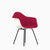 Eames Molded Fiberglass Upholstered Armchair with 4-Leg Base Side/Dining herman miller 