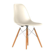 Eames Molded Fiberglass Side Chair with Wood Dowel Base Side/Dining herman miller 