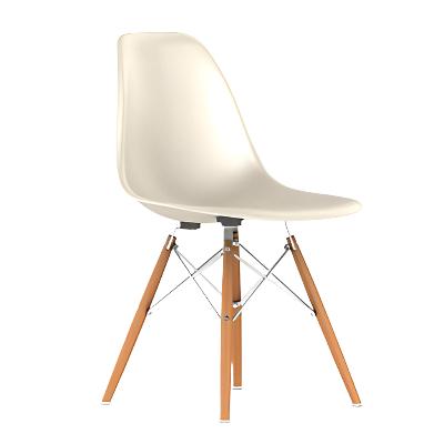Eames Molded Fiberglass Side Chair with Wood Dowel Base - CA