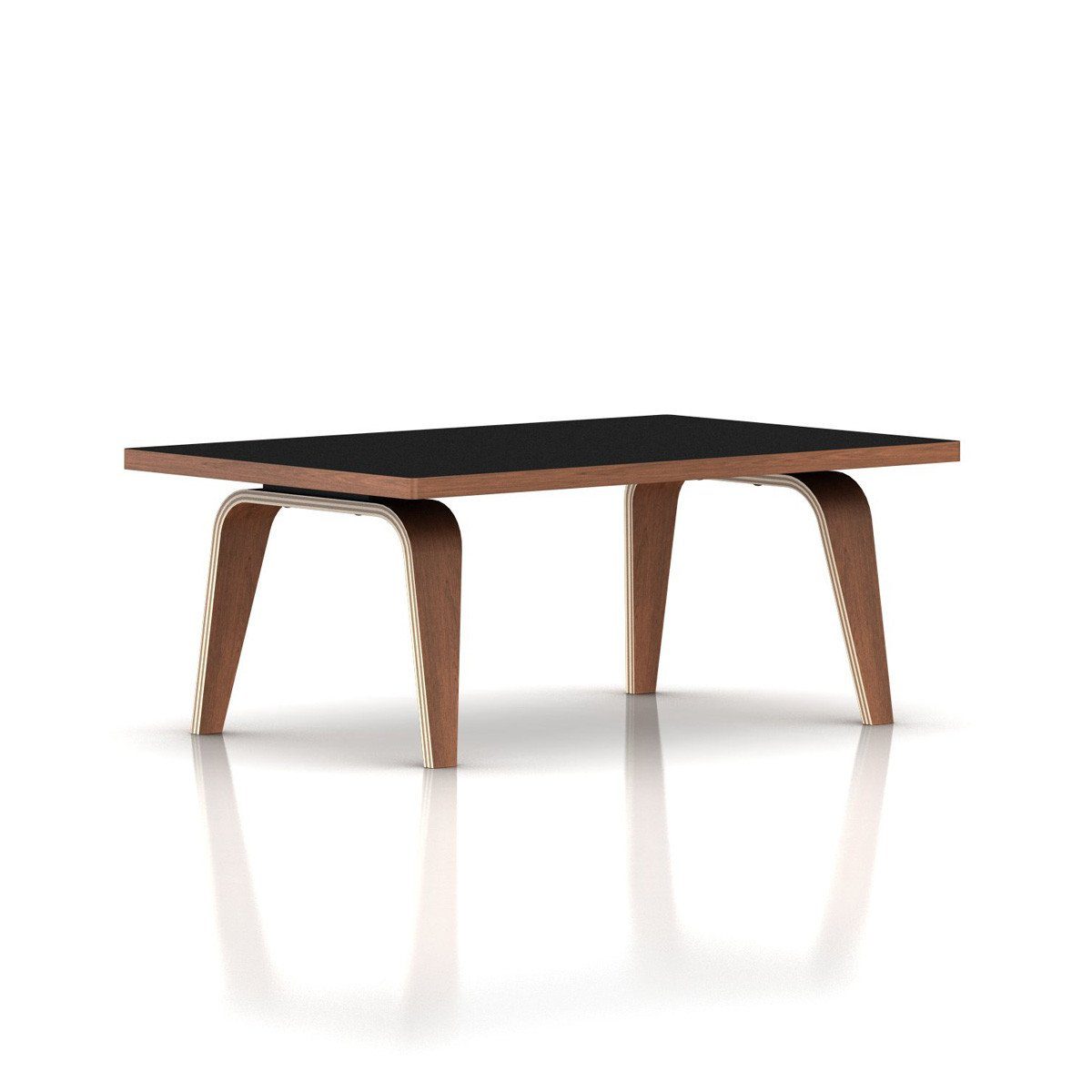 Eames Rectangular Coffee Table / Laminate Top with Veneer Edge Coffee Tables herman miller 36-inches Wide Black Top 