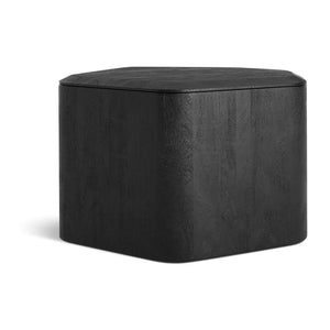 Hoard Side Table with Storage side/end table BluDot Medium Black Stained Acacia 